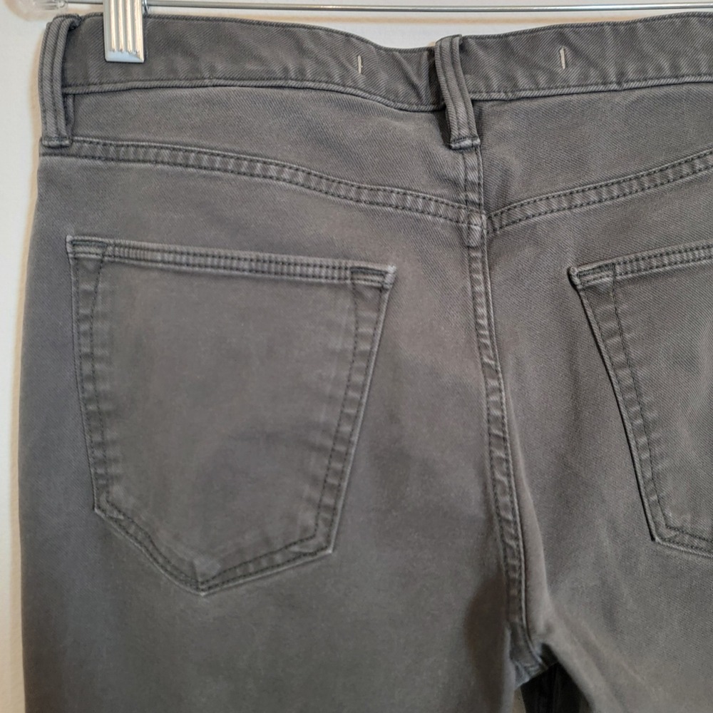Banana Republic Slim Twill Traveler Pant Charcoal Gray Men's 31x32 Actual 31x28 - Picture 9 of 14
